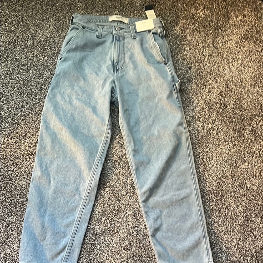 Hollister Blue Relaxed Jeans Straight Leg Casual